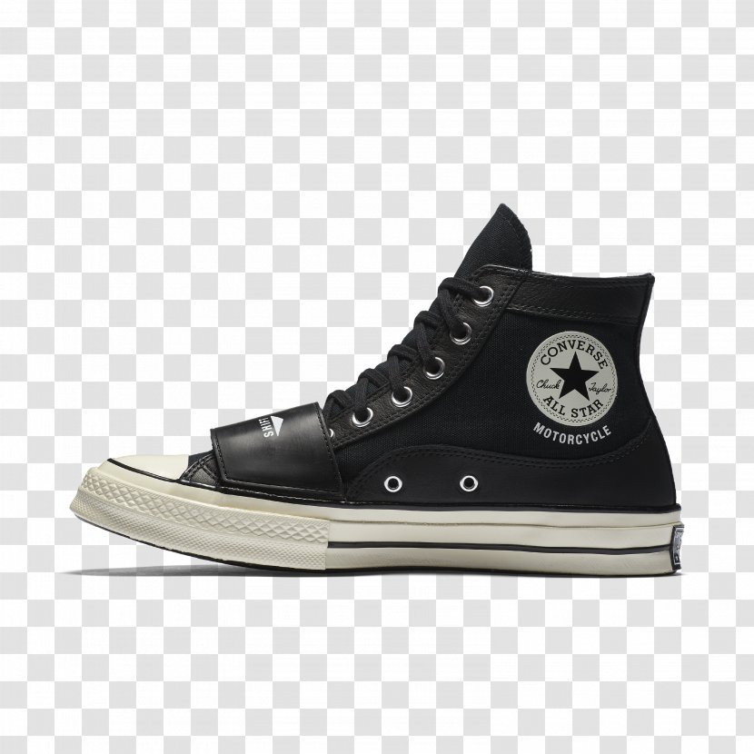 Chuck Taylor All-Stars Converse Sneakers Motorcycle Shoe - Black Transparent PNG
