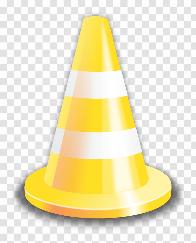 Cone Yellow Witch Hat - Watercolor Transparent PNG