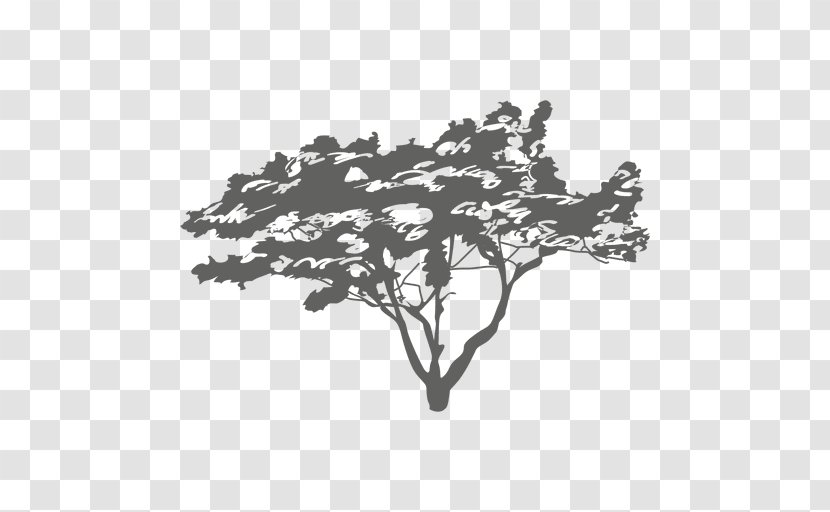 Branch Tree Silhouette - Vecteur Transparent PNG