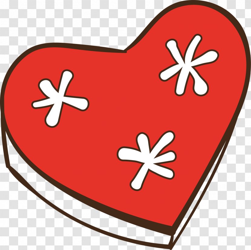 Heart Area Clip Art - Cartoon - Red Snowflake Love Transparent PNG
