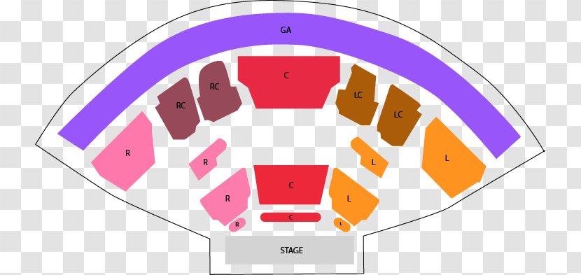 Clip Art Forever Floating Line Design Product - Pink M - Ampitheatre Hollywood Pit Seats Transparent PNG