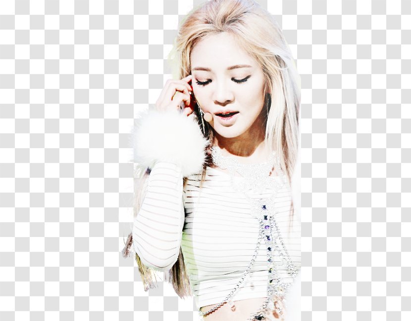 Hyoyeon Model Blond Wattpad Hair - Silhouette Transparent PNG
