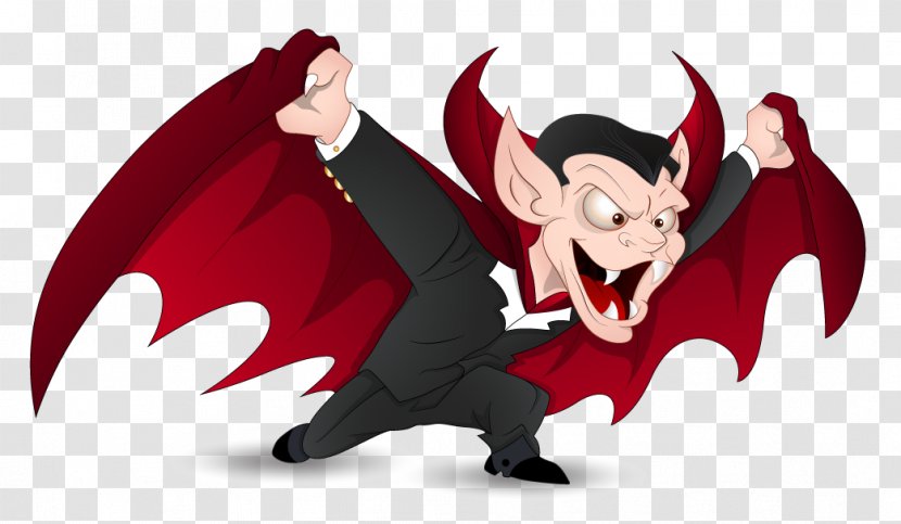Pumpkin Spice Latte Count Dracula Halloween Costume Vampire - Fictional Character - Red Clipart Transparent PNG