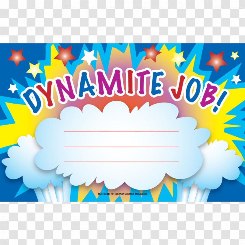 Award Paper Teacher Job Dynamite - Created Resources - Expression Pack Material Transparent PNG