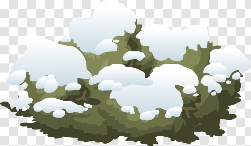 Shrub Snow Clip Art - Bush - Tree Transparent PNG