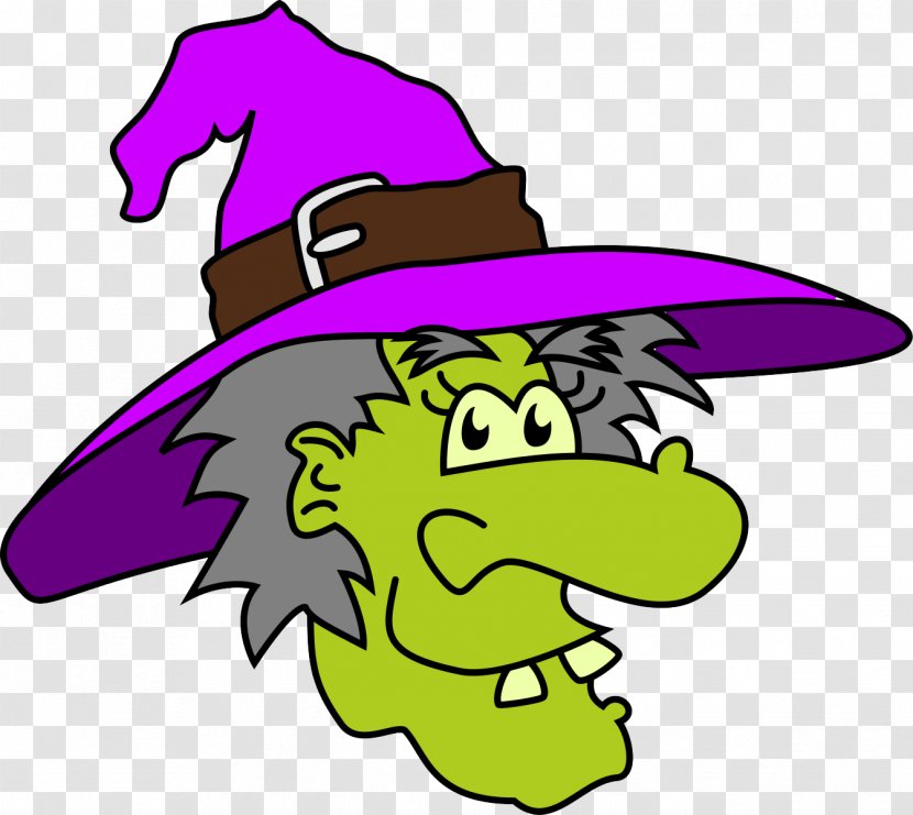 Witchcraft Halloween Clip Art - Green - Witch Face Free Download Transparent PNG