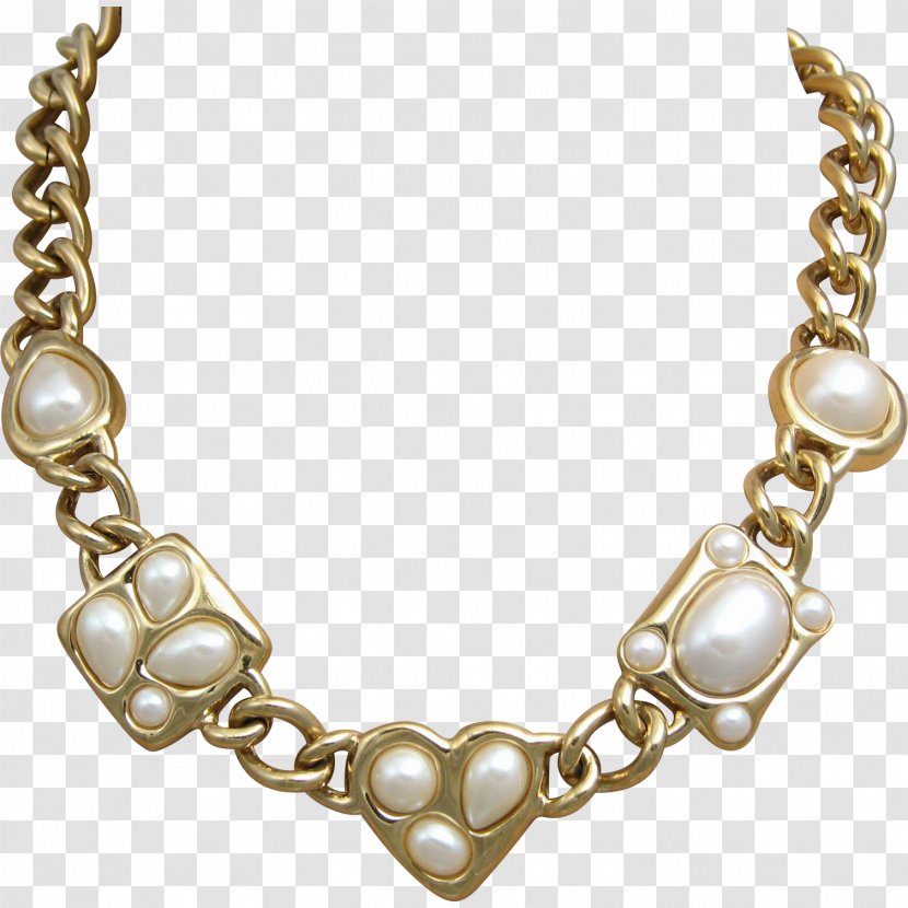 Pearl Necklace Earring Chain Jewellery Transparent PNG