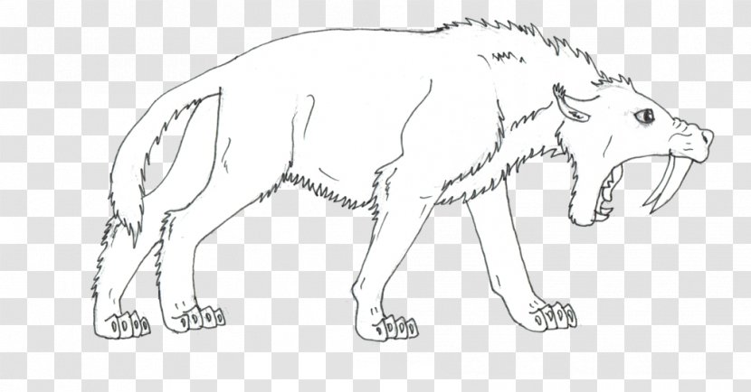 Line Art Drawing Cat /m/02csf Tail - White Transparent PNG