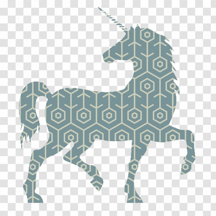 Clip Art Unicorn Image Silhouette - Green - Time Spent In The Dormitory Transparent PNG