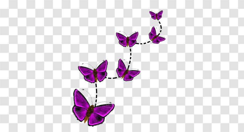 Brush-footed Butterflies Clip Art Purple Body Jewellery - Brush Footed Butterfly Transparent PNG