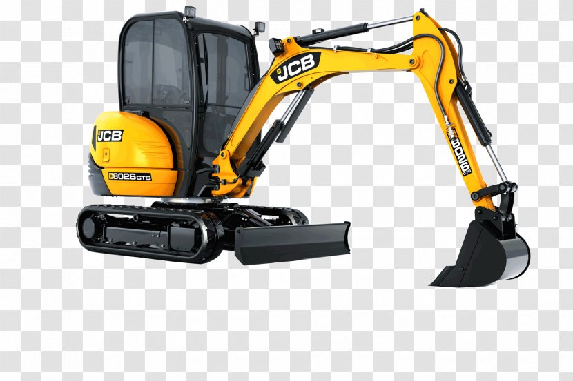 Compact Excavator JCB Heavy Machinery Transparent PNG