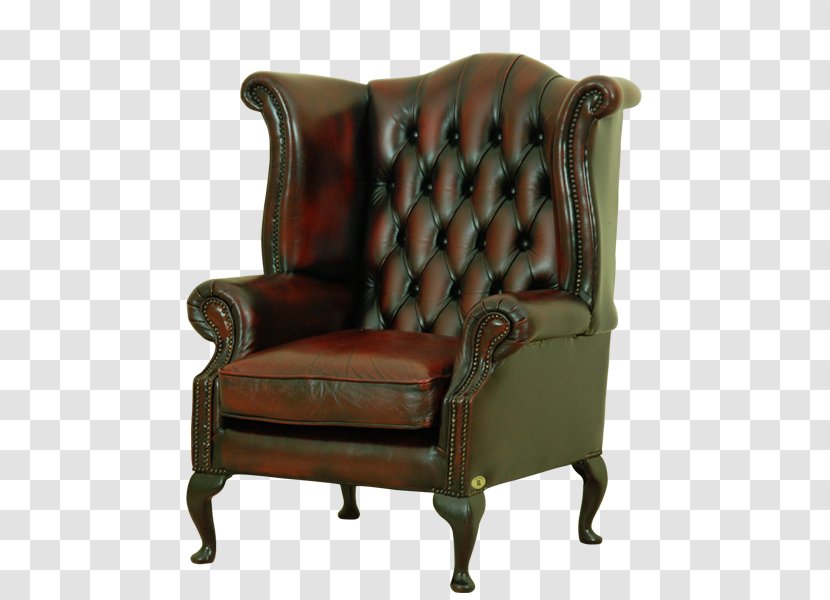 Club Chair Furniture Wing Manchester Couch - Antique Transparent PNG
