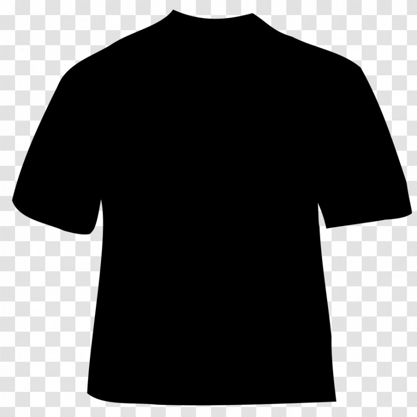 T-shirt Black And White Shoulder - Sleeve - T-Shirt Clip Art Transparent PNG
