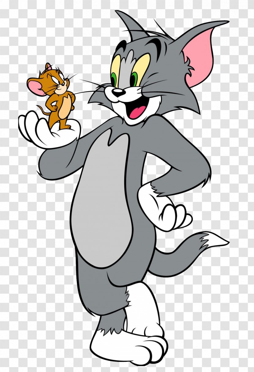 Tom Cat Jerry Mouse And Cartoon - Watercolor - Clipart Picture Transparent PNG