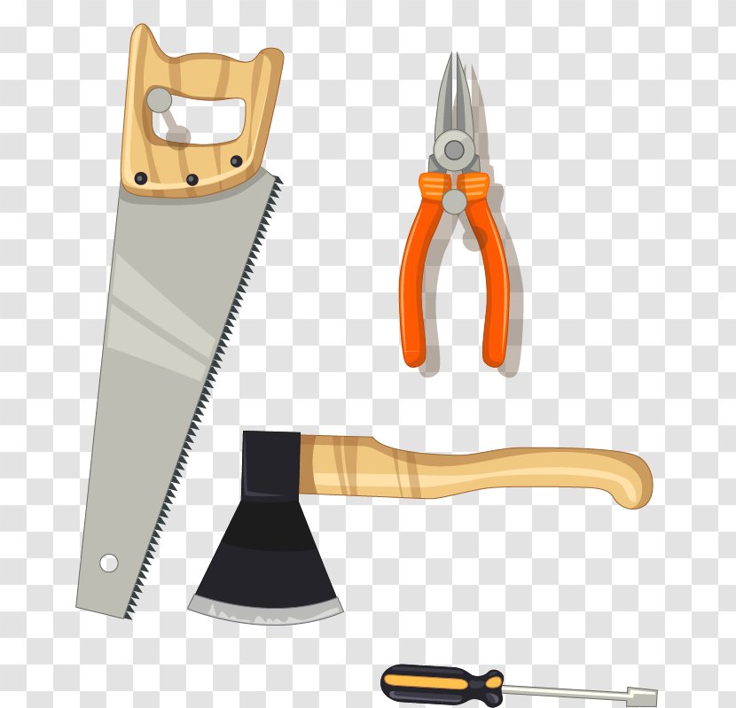 Tool Pliers Saw - Cold Weapon - Ax Vector Material Transparent PNG