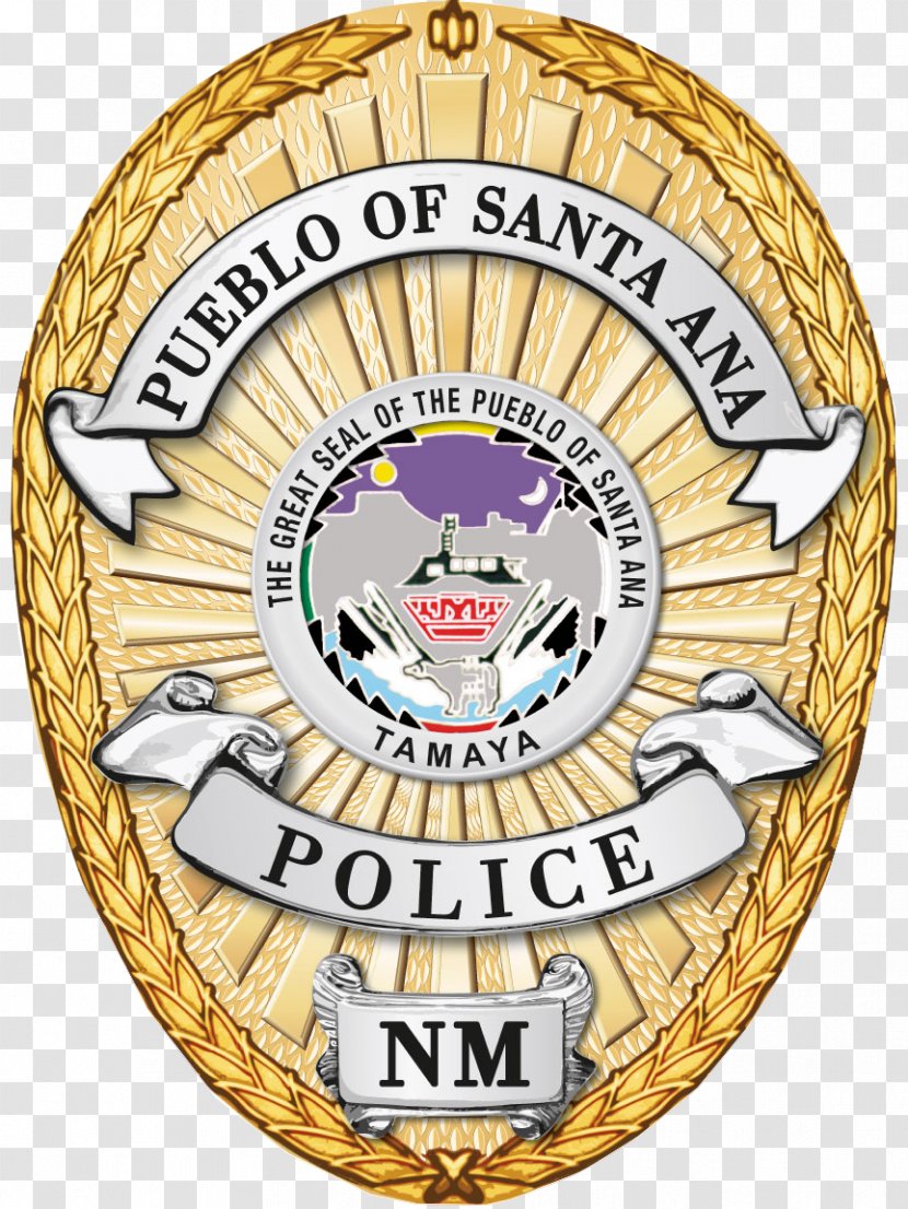 Santa Ana Pueblo Police Department Indian Tribal Badge - New Mexico Transparent PNG