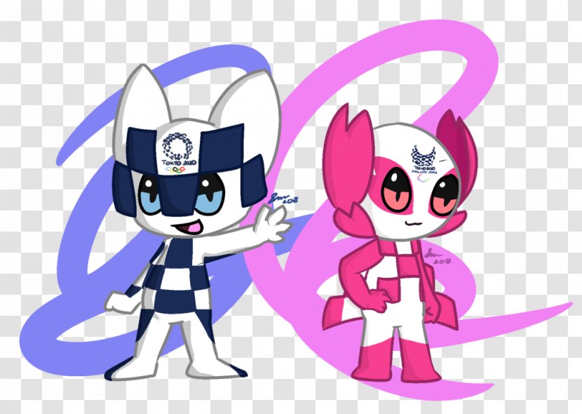 2020 Summer Olympics Tokyo Mascot Miraitowa And Someity DeviantArt - Heart - All Olympic Mascots Transparent PNG