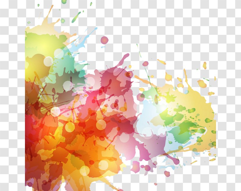 Color Ink Pigment - Watercolor Painting - Effect Transparent PNG