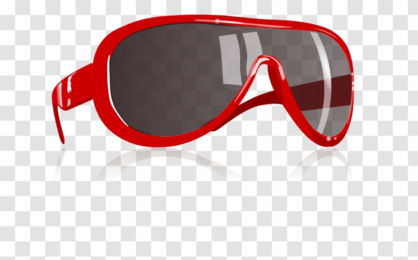 Aviator Sunglasses Ray-Ban Wayfarer Clip Art - Ray Ban - Red Clipart Image Transparent PNG