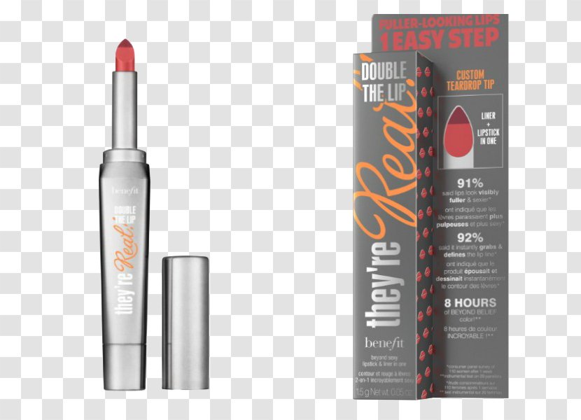 Benefit They're Real! Double The Lip Cosmetics Liner - Lipstick Transparent PNG