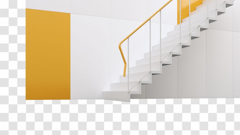 Floor Stairs Tile Yellow - Flooring - Interior Design Staircase Effect Diagram Transparent PNG