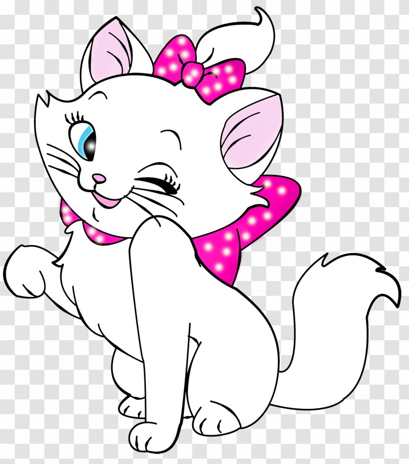 Kitten Cat Marie Clip Art - Flower - White Cartoon Free Clipart Transparent PNG