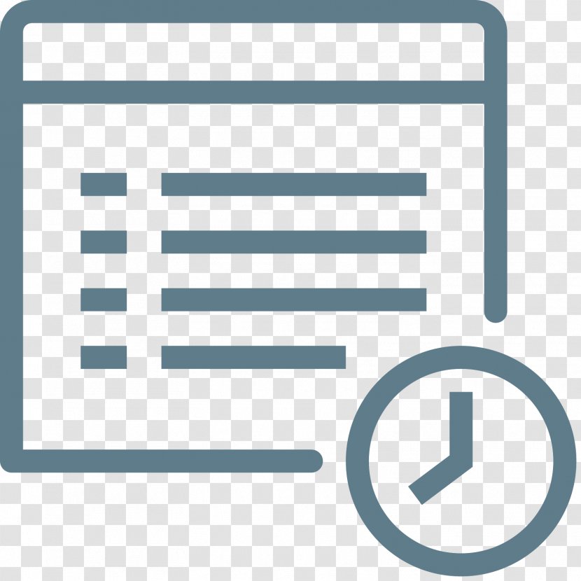 Timesheet Icon Design Computer Software - Timer Transparent PNG