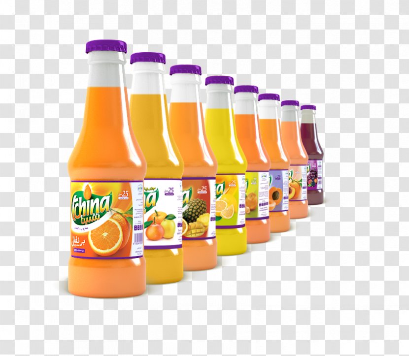 Orange Drink Glass Bottle Soft Fizzy Drinks - Jus Transparent PNG