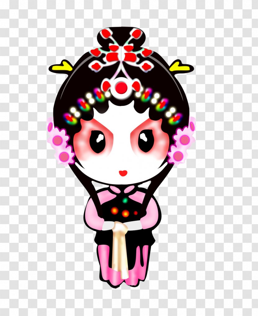 Peking Opera Qin Xianglian Chinese Cartoon Character - Characters Transparent PNG