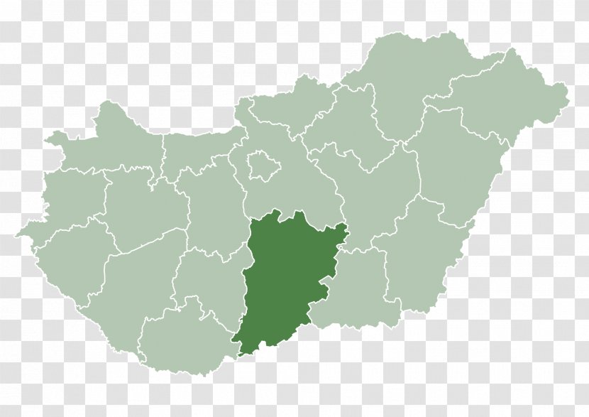 Kartal, Hungary Bács-Kiskun County Fejér Heves Budapest - Map - Counties Of The Kingdom Transparent PNG