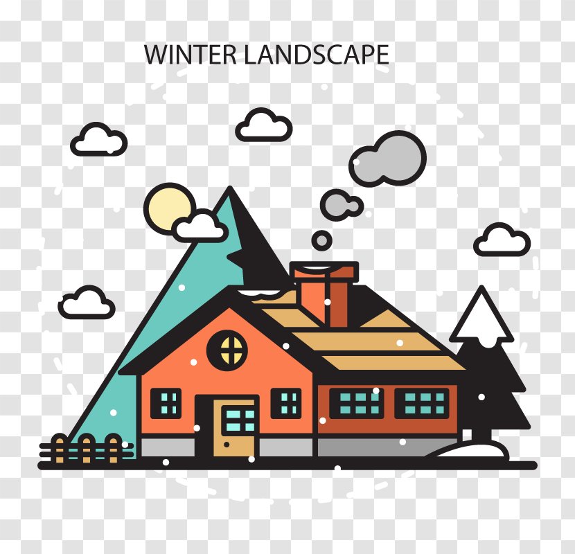 Illustration - Area - Vector Snow House Transparent PNG