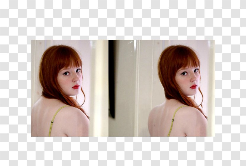 Hair Coloring Beauty Bob Cut Brown Bangs - Frame - Altxaera Transparent PNG