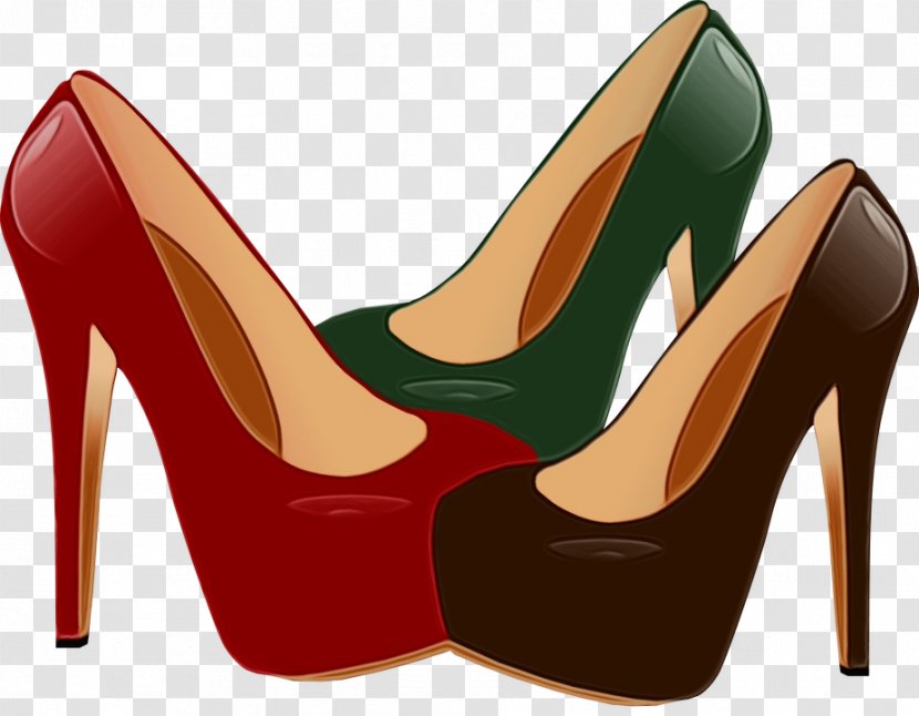 High Heels Footwear Basic Pump Red Leg - Shoe Court Transparent PNG