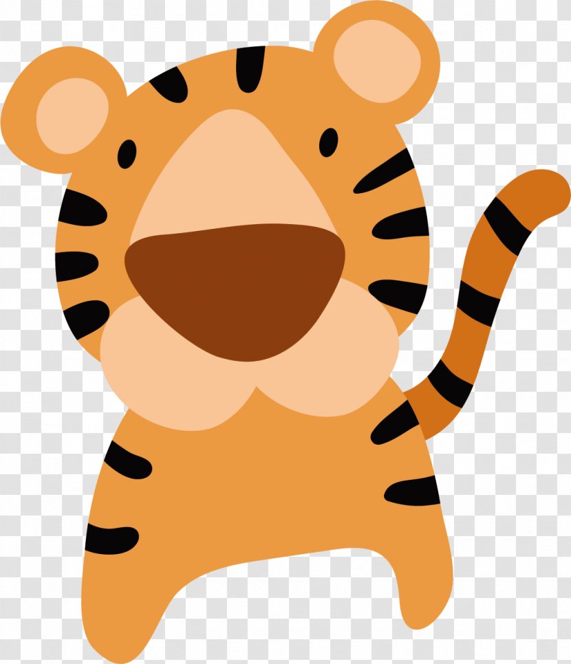 Tiger Cartoon Cuteness - Monkey Transparent PNG