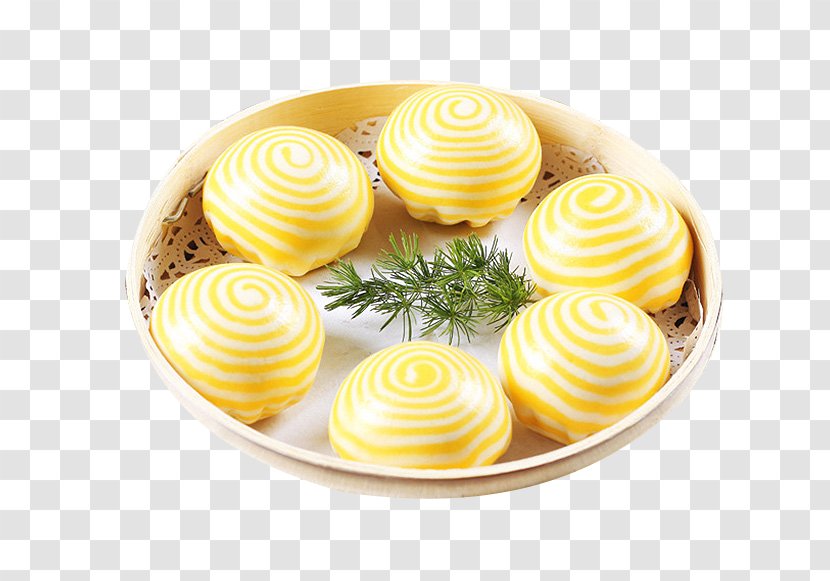 Xiaolongbao Baozi Salted Duck Egg Dim Sum Mantou - Milk Yellow Bread Material Transparent PNG