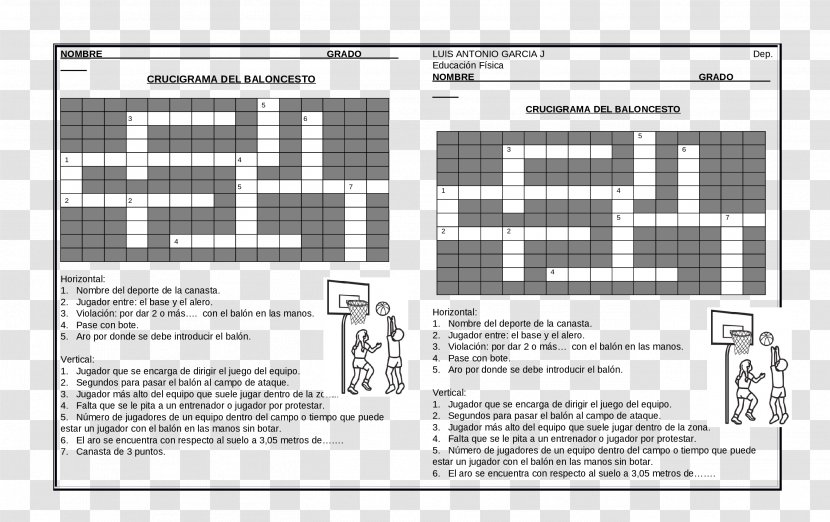 Basketball Official Crossword Word Search Horizontal Plane Transparent PNG