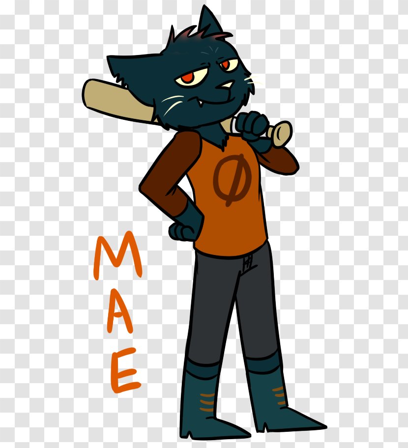 Night In The Woods Fan Art DeviantArt Drawing - Mythical Creature - Vertebrate Transparent PNG