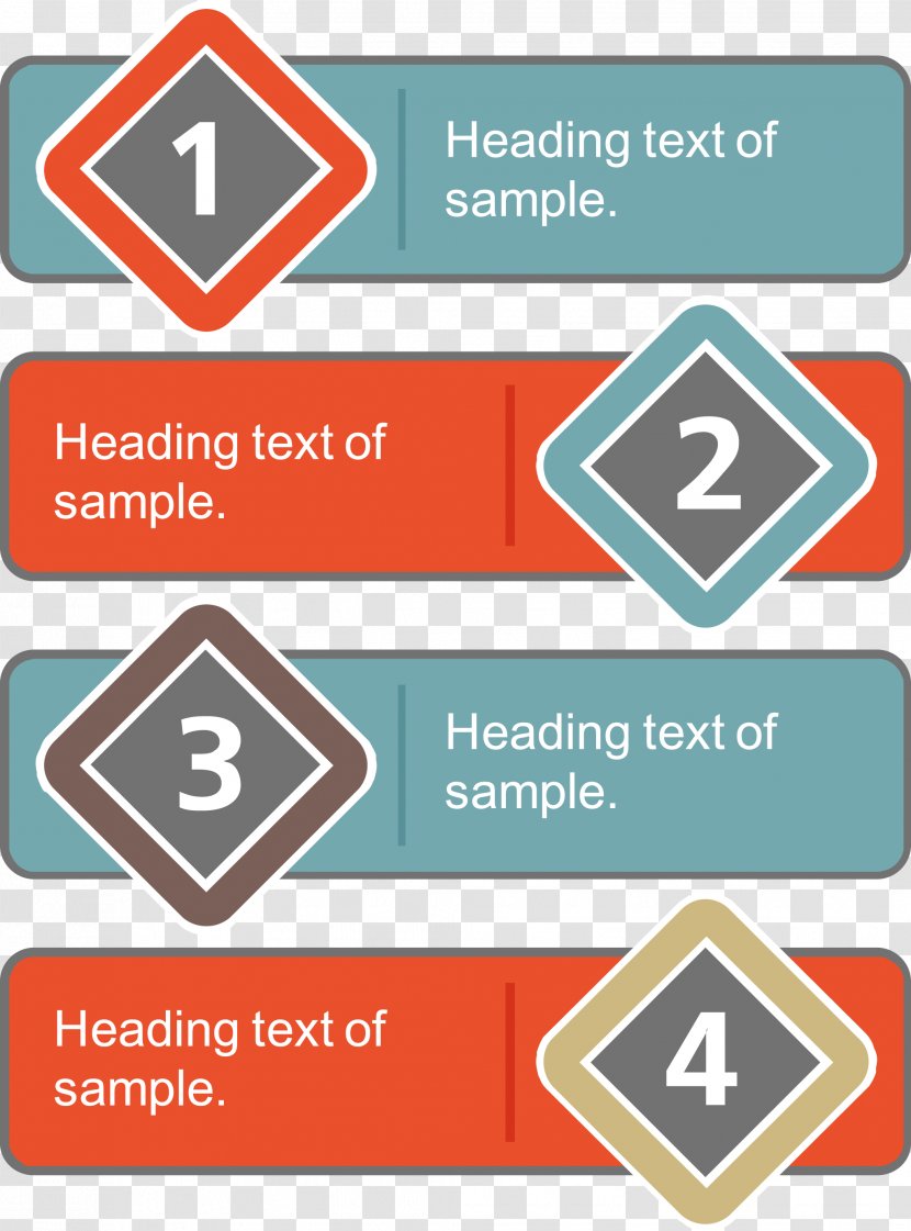 Creative Monogram Parallel Relationship Diagram - Text Transparent PNG