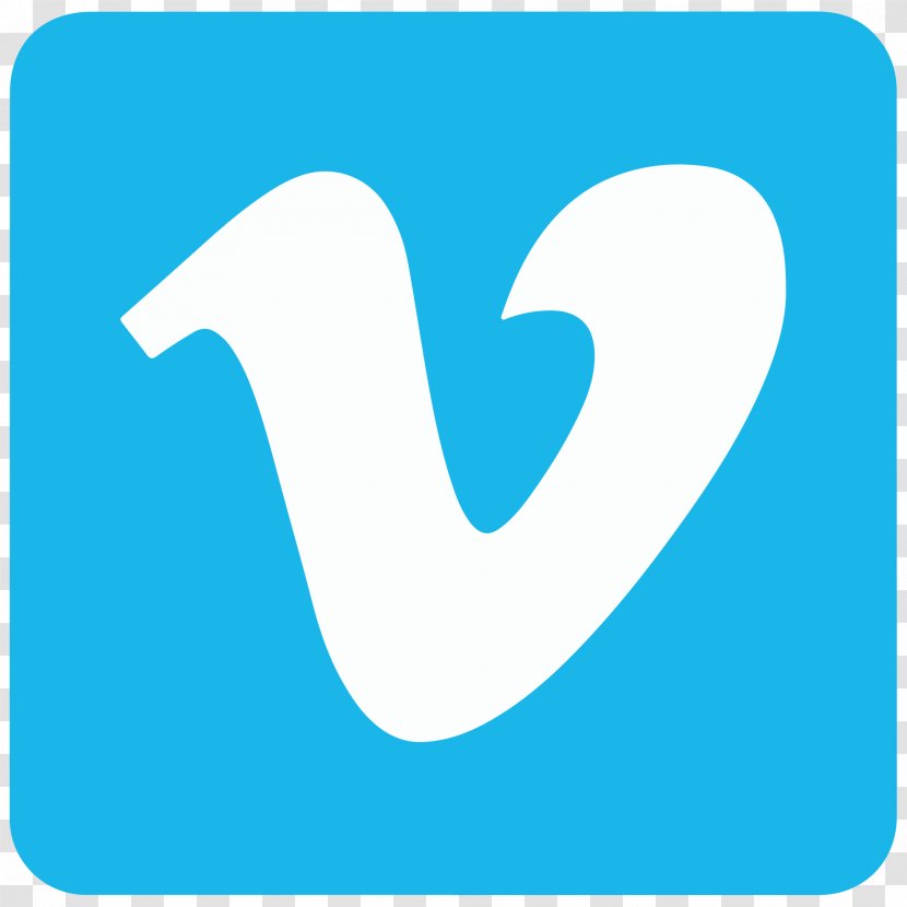 Social Media Vimeo Blog Download - Aqua - Button Transparent PNG