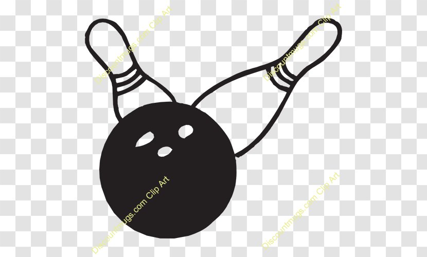 Bowling Pin Balls Strike Clip Art - Black - Ball Transparent PNG