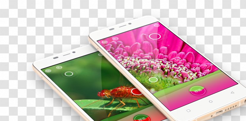 Smartphone Magenta Flower Mobile Phones IPhone - Communication Device Transparent PNG