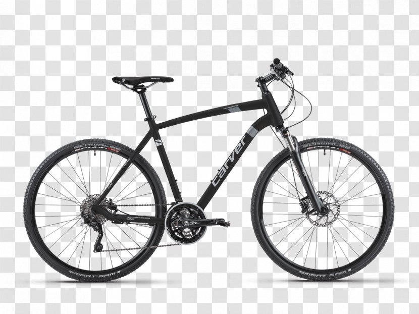 Hybrid Bicycle Mountain Bike 29er Giant Bicycles - Black And White Transparent PNG