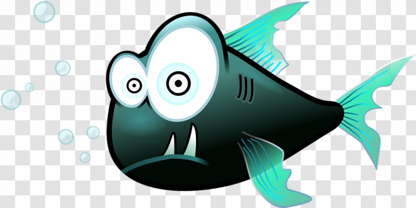 Piranha Free Content Clip Art - Cute Cartoon Shark Biological Transparent PNG