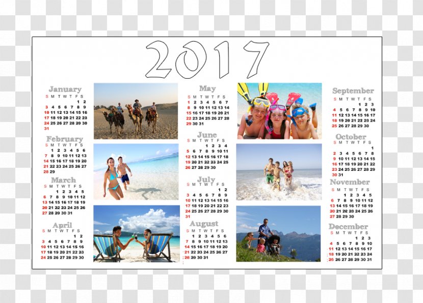 Calendar Printing Collage Canvas Print - Desk Transparent PNG