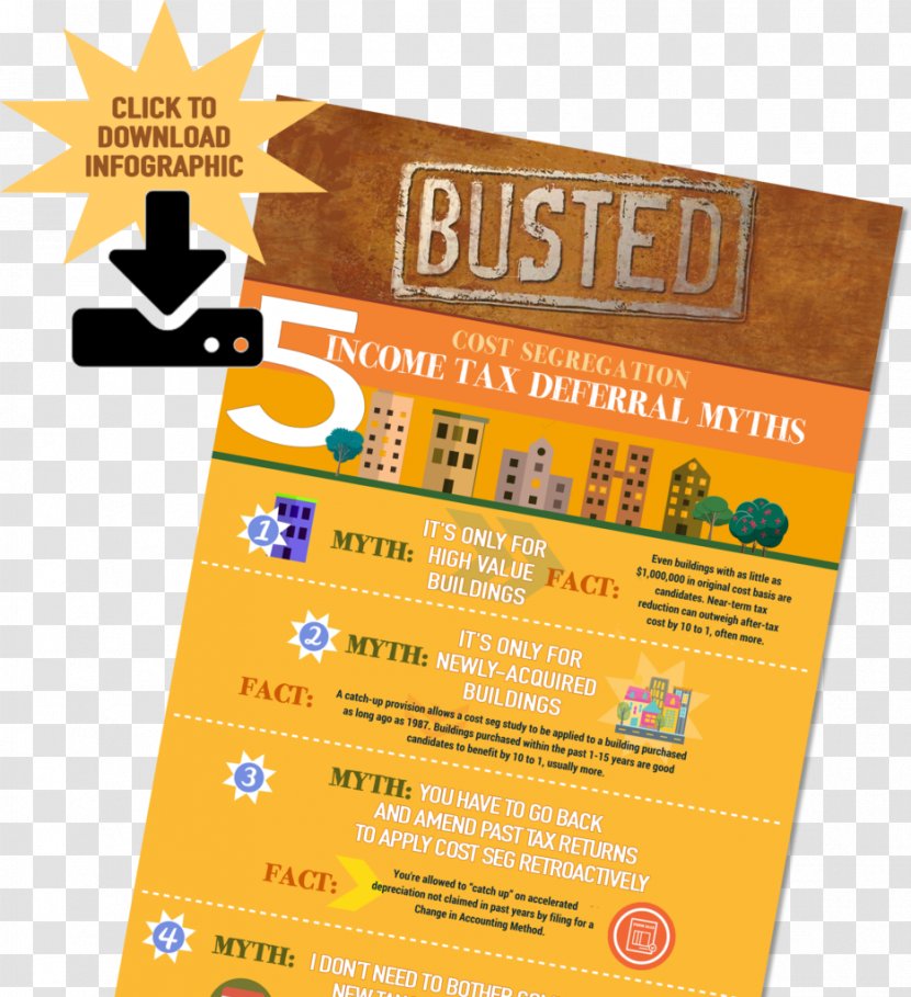 Cost Segregation Study Myth & Fact Tax Political - Basic Allowance For Housing - Deferral Transparent PNG