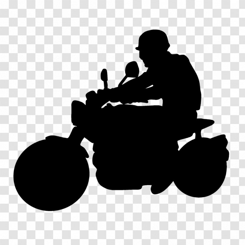 Silhouette Motorcycle Drawing Clip Art - Monochrome - Drive Transparent PNG