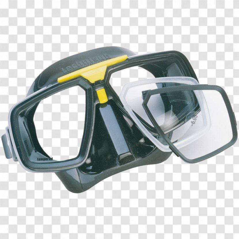Diving & Snorkeling Masks Technisub S.p.a. Lens Aqua Lung/La Spirotechnique - Glasses - Mask Transparent PNG