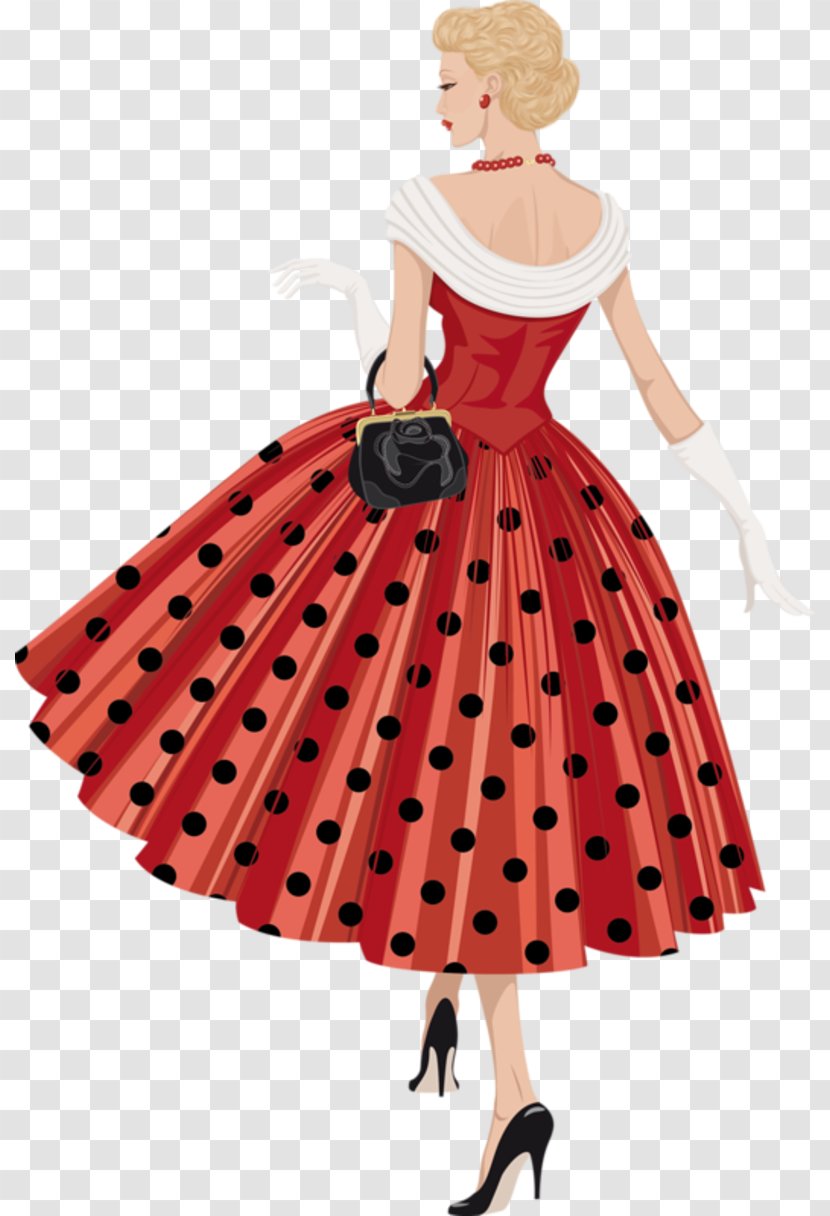 4 Pics 1 Word Drawing - Day Dress - Vintage FEMALE Transparent PNG