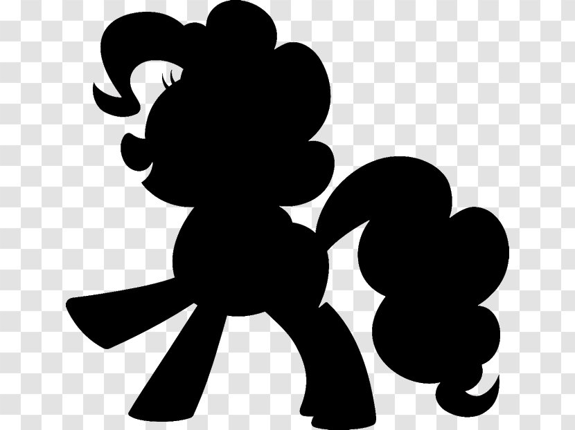 Rainbow Dash Pinkie Pie My Little Pony Silhouette - Drawing Transparent PNG