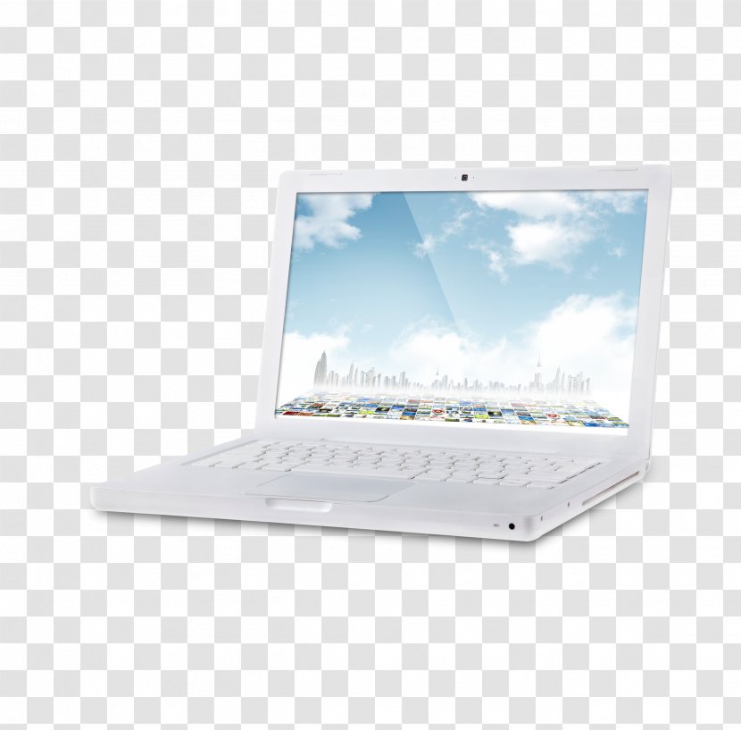 Laptop Netbook Paper Notebook - White Creative Transparent PNG
